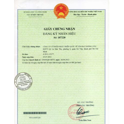 GCN đăng ký nhãn hiệu Falcon New